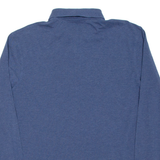 BOSS Mens Polo Shirt Blue Long Sleeve XL