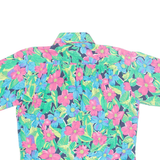 KORET Womens Printed Shirt Blue Collared Floral S
