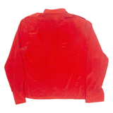 LIZ CLAIRBORNE Womens Shirt Blouse Red Long Sleeve Spotted M