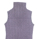 ENTRACTE Womens Vest Purple High Neck Sleeveless S