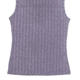 ENTRACTE Womens Vest Purple High Neck Sleeveless S