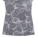 PITTARELLO Womens Printed Blouse Black Crazy Pattern M