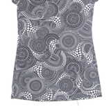 PITTARELLO Womens Printed Blouse Black Crazy Pattern M