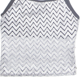 LULU FL'H Womens Vest Silver Sleeveless S