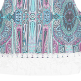 H&S Womens Printed Vest Blue Sleeveless Crazy Pattern M