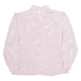 CV Womens Printed Shirt Pink Collared Long Sleeve Crazy Pattern M