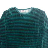 FADED GLORY Womens Blouse Green Long Sleeve L