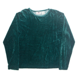 FADED GLORY Womens Blouse Green Long Sleeve L