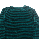 FADED GLORY Womens Blouse Green Long Sleeve L