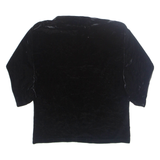 NEW YORK & COMPANY Womens Blouse Black Long Sleeve M