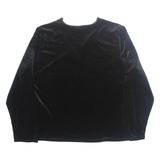 GILLIGAN O ' MALLEY Womens Blouse Black Long Sleeve 90s L
