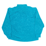 Womens Printed Shirt Blue Collared Long Sleeve M