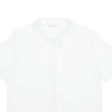CHRISTIE & JILL Womens Shirt White Collared M