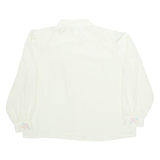 KORET CAREER Womens Shirt Cream Collared Long Sleeve L