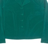 LINDSEY SCOTT Womens Shirt Green Collared Long Sleeve M