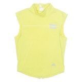 ADIDAS Womens Vest Green High Neck Sleeveless UK 12