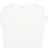 MADISON Womens Blouse White Silk M