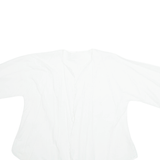 Womens Kimono Blouse White 3/4 Sleeve M