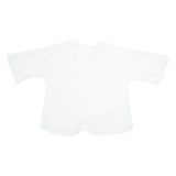 Womens Kimono Blouse White 3/4 Sleeve M