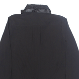 Womens Shirt Black Collared Long Sleeve M
