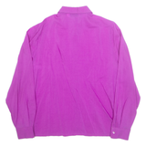 JULIETTA Womens Shirt Purple Collared Long Sleeve M