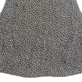 PETER HALM Womens Printed Blouse Black Long Sleeve Crazy Pattern M