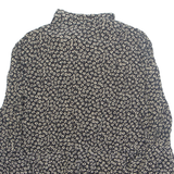 PETER HALM Womens Printed Blouse Black Long Sleeve Crazy Pattern M