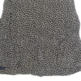 PETER HALM Womens Printed Blouse Black Long Sleeve Crazy Pattern M