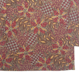 YOUR SIXTH SENSE Womens Printed Blouse Maroon Long Sleeve Crazy Pattern L