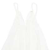 Womens Waistcoat White Sleeveless L