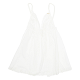 Womens Waistcoat White Sleeveless L