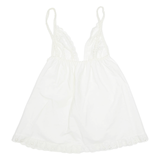 Womens Waistcoat White Sleeveless L