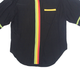 RICHARDS Womens Shirt Black Collared 90s M