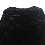 BETSY LAUREN Womens Kimono Blouse Black Long Sleeve XL