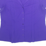 DANA BUCHMAN Womens Shirt Purple L