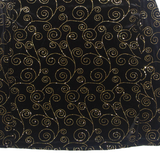 NOTATIONS Womens Printed Blouse Black Long Sleeve Crazy Pattern M