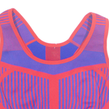 NIKE Womens Sports Vest Blue Sleeveless Crazy Pattern S