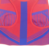 NIKE Womens Sports Vest Blue Sleeveless Crazy Pattern S