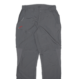 QUECHUA Detachable Legs Womens Trousers Grey Regular Straight Nylon W26 L31