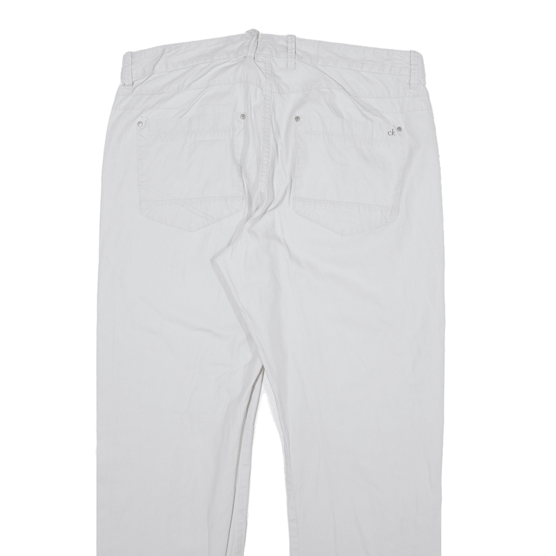 CALVIN KLEIN Mens Trousers Grey Regular Straight W34 L30