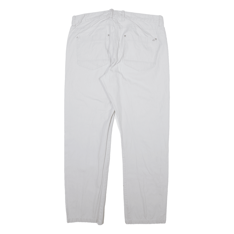 CALVIN KLEIN Mens Trousers Grey Regular Straight W34 L30