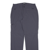 WEISSENSTEIN Detachable Legs Womens Trousers Grey Regular Straight W30 L32