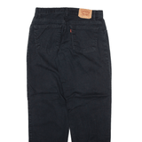 LEVI'S 550 Womens Trousers Black Relaxed Tapered W29 L30