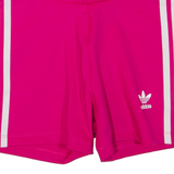 ADIDAS Womens Sports Shorts Pink Slim UK 4 W22