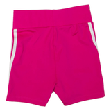ADIDAS Womens Sports Shorts Pink Slim UK 4 W22