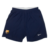 NIKE FC Barcelona Mens Sports Shorts Blue L W28