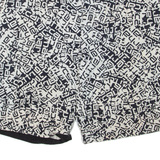 CARHARTT Mens Cargo Shorts Black Crazy Pattern L W36