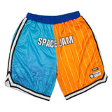 SNIPES Space Jam Mens Sports Shorts Orange Colourblock XL W30