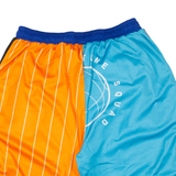 SNIPES Space Jam Mens Sports Shorts Orange Colourblock XL W30