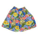 Womens Casual Shorts Blue Floral XS W26